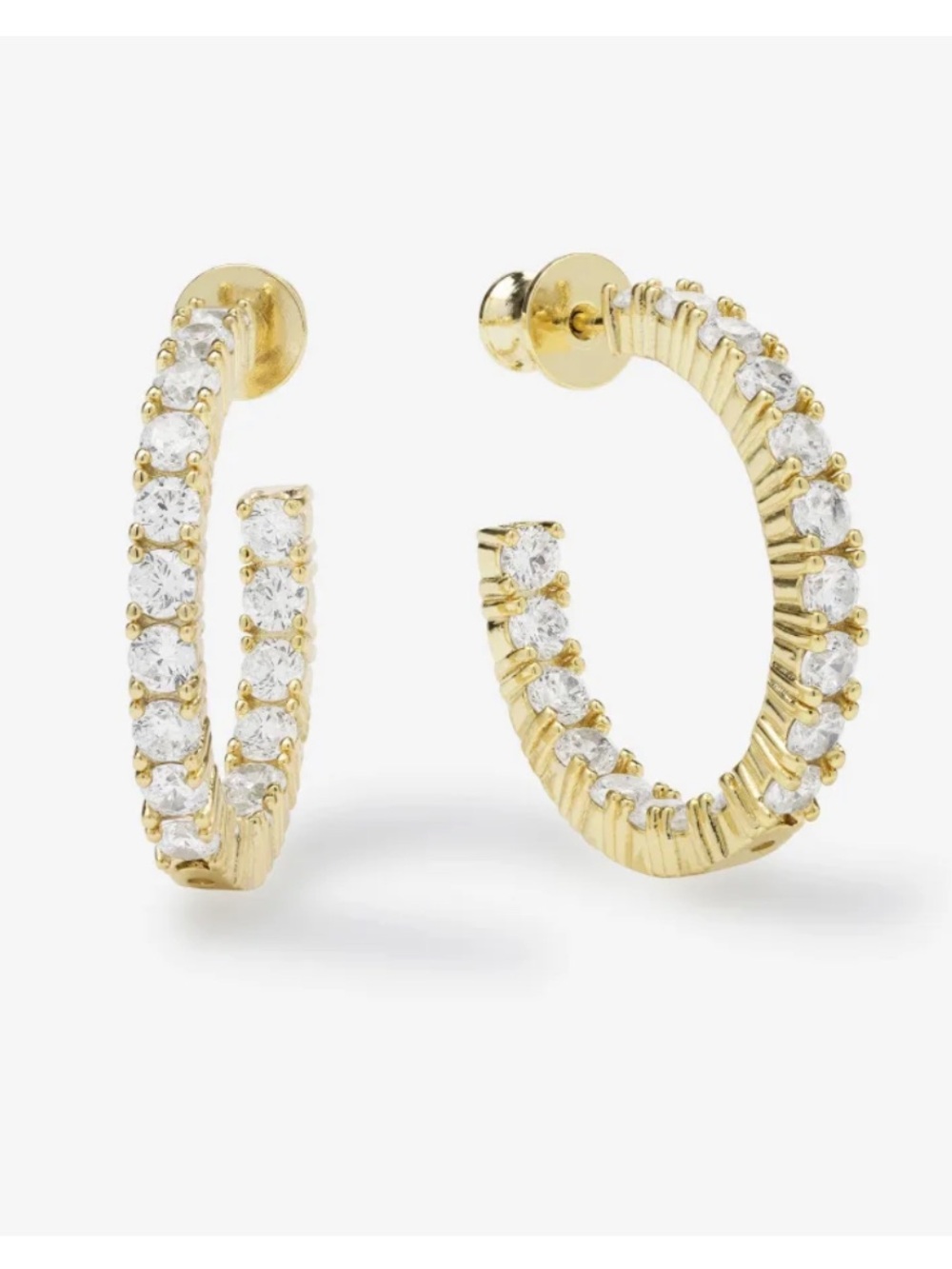 NWT Melinda Maria Gold “Heiress Hoops 1”